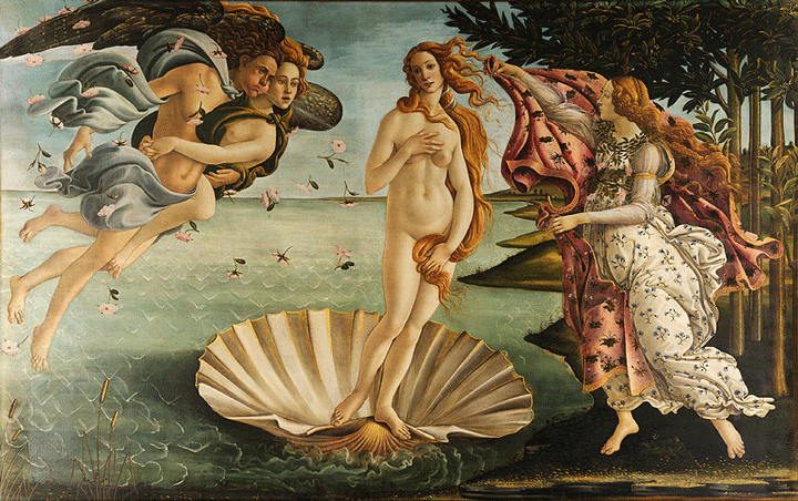 Geboorte van Venus van Sandro Botticelli